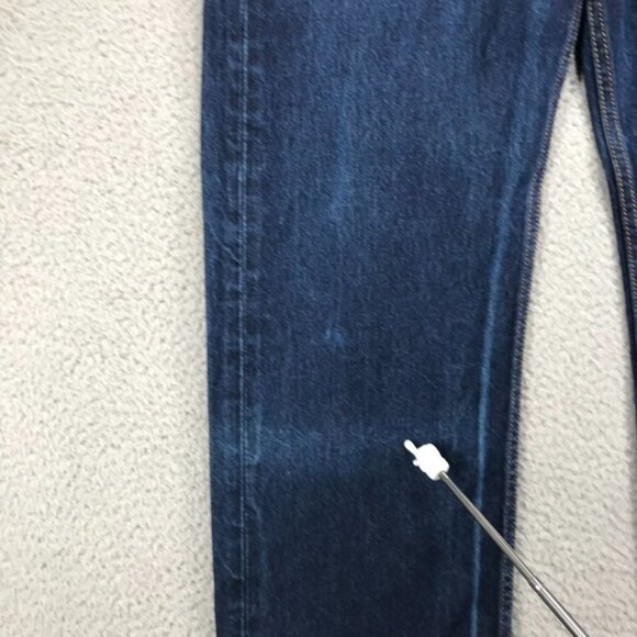 LEVIS 505 Jeans Mens Size 36x30 Regular Fit Straight Leg Dark Wash Faded Denim - Picture 14 of 16
